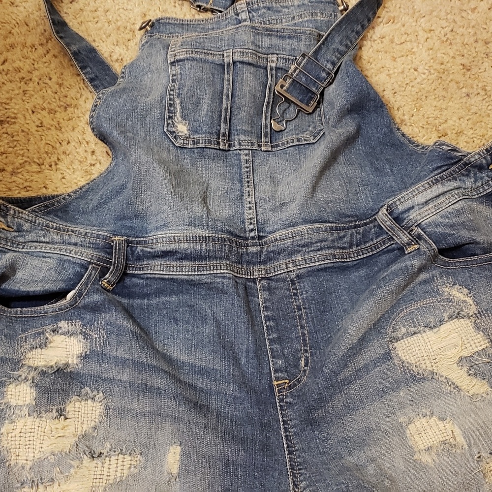 JEAN SHORT OVERALLS